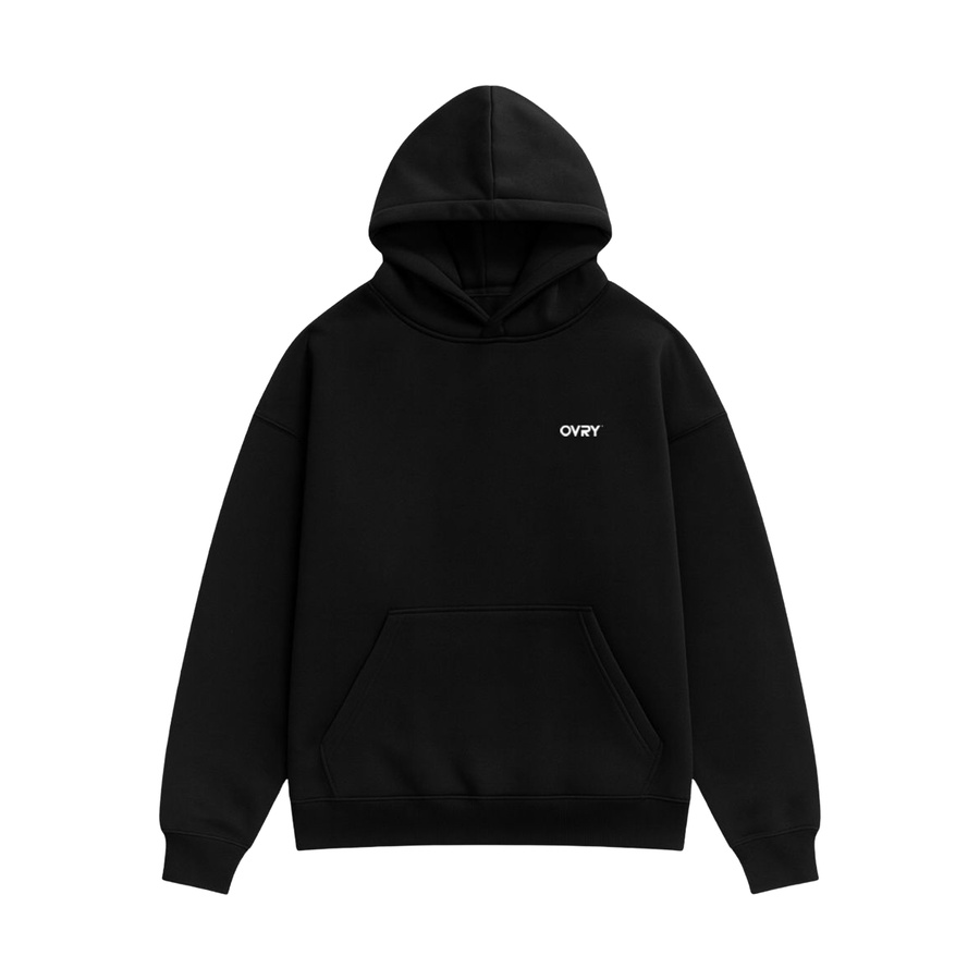 OVRY Relaxed Fit Black Hoodie