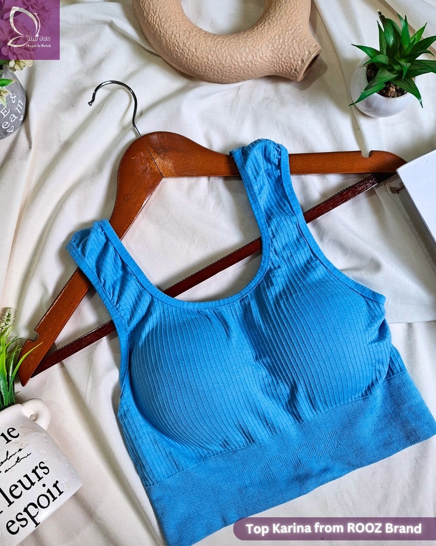 تـوب  حمالة عريضة (براند روز) ❤️