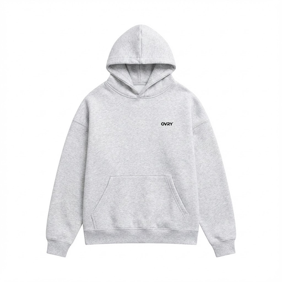 OVRY Relaxed Fit Grey Hoodie