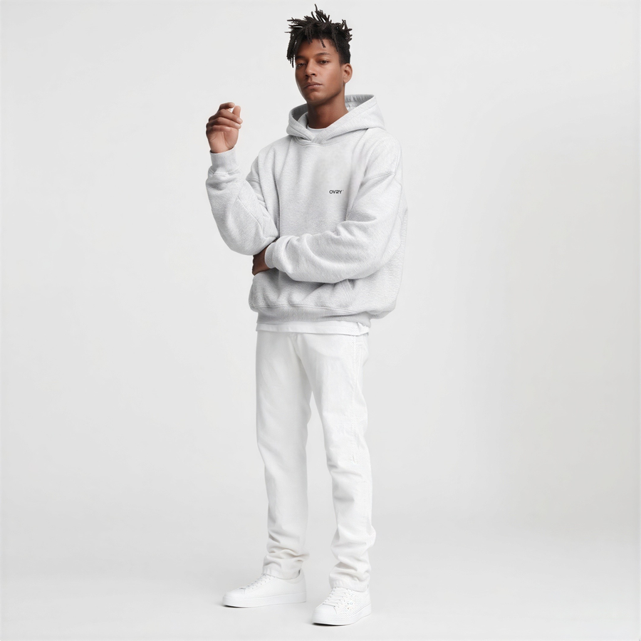 OVRY Relaxed Fit Grey Hoodie product thumbnail 2