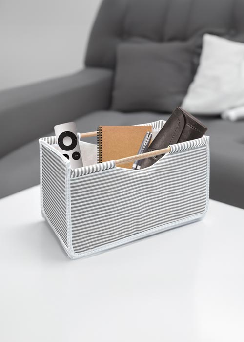 صندوق بمقبض خشبي striped | قطعتين