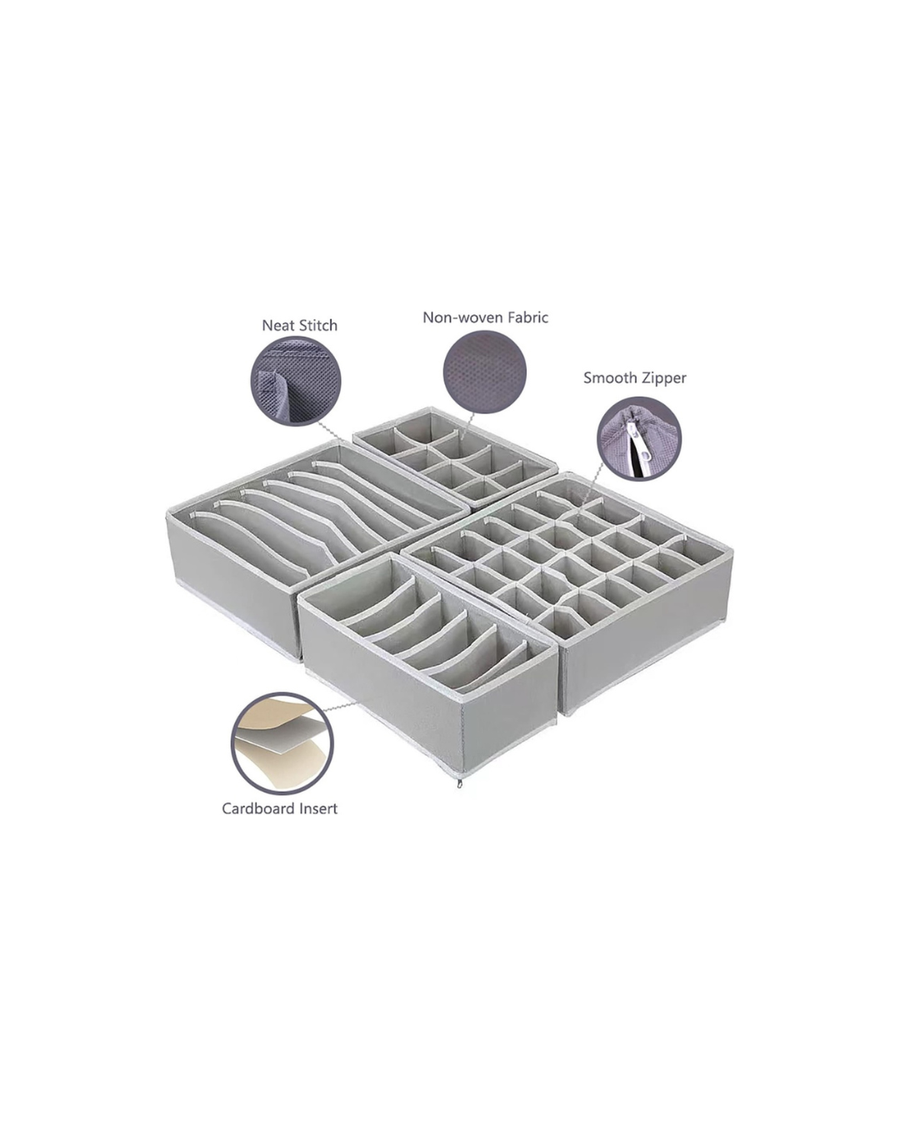 طقم منظم ملابس رباعي