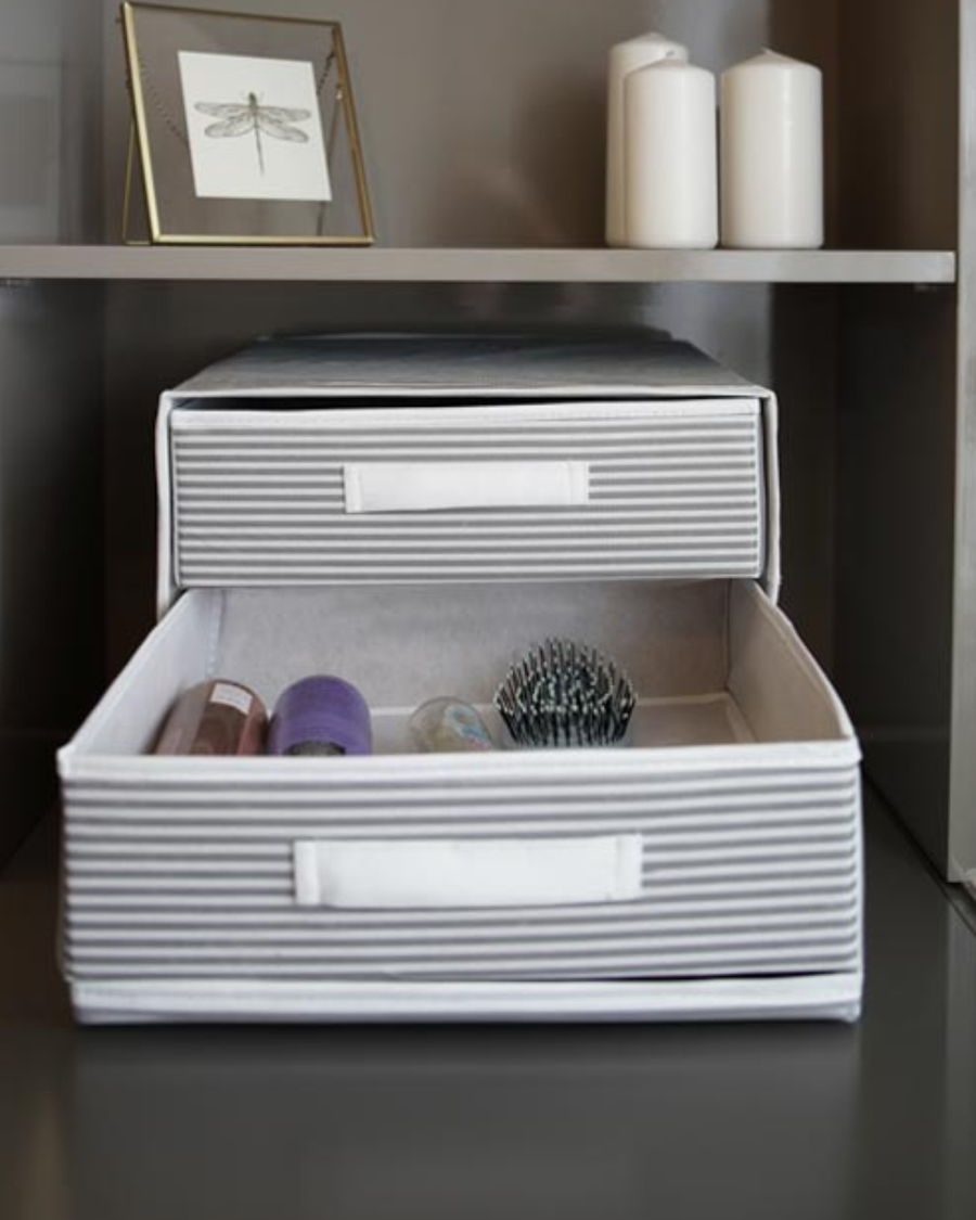 منظم قابل للطي-2درج | striped