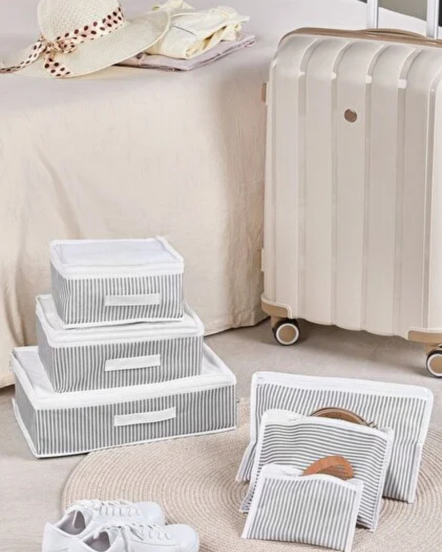 منظم حقيبة السفر | 6 قطع striped