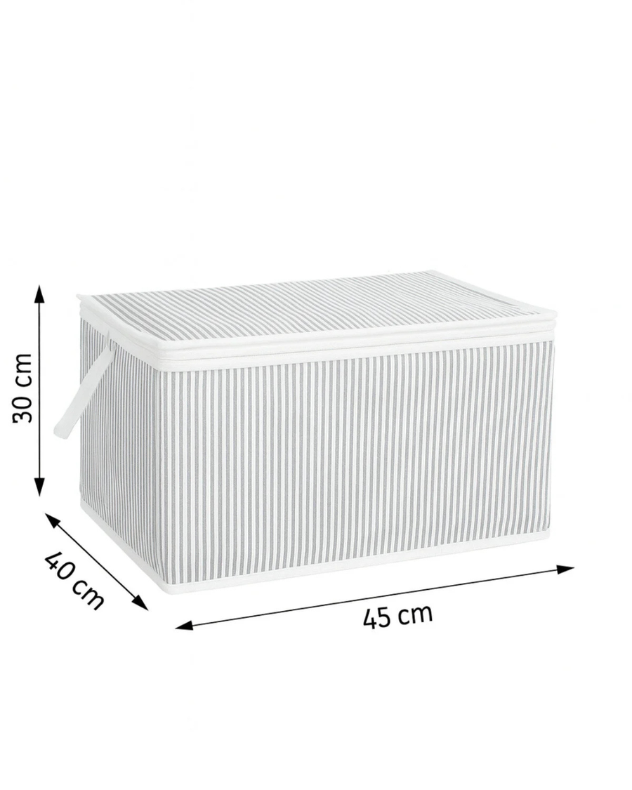 حقيبة تخزين ملابس بيد striped | عرض 3 قطع