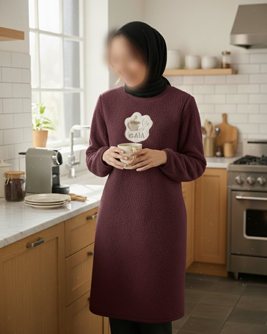 مريلة مطبخ بأكمام