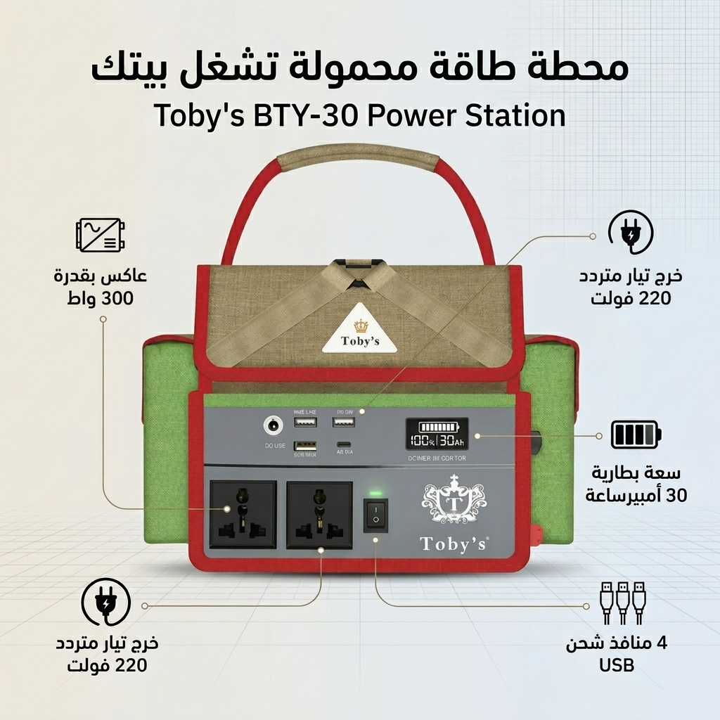 محطة طاقة Toby's ببطارية 30 أمبير