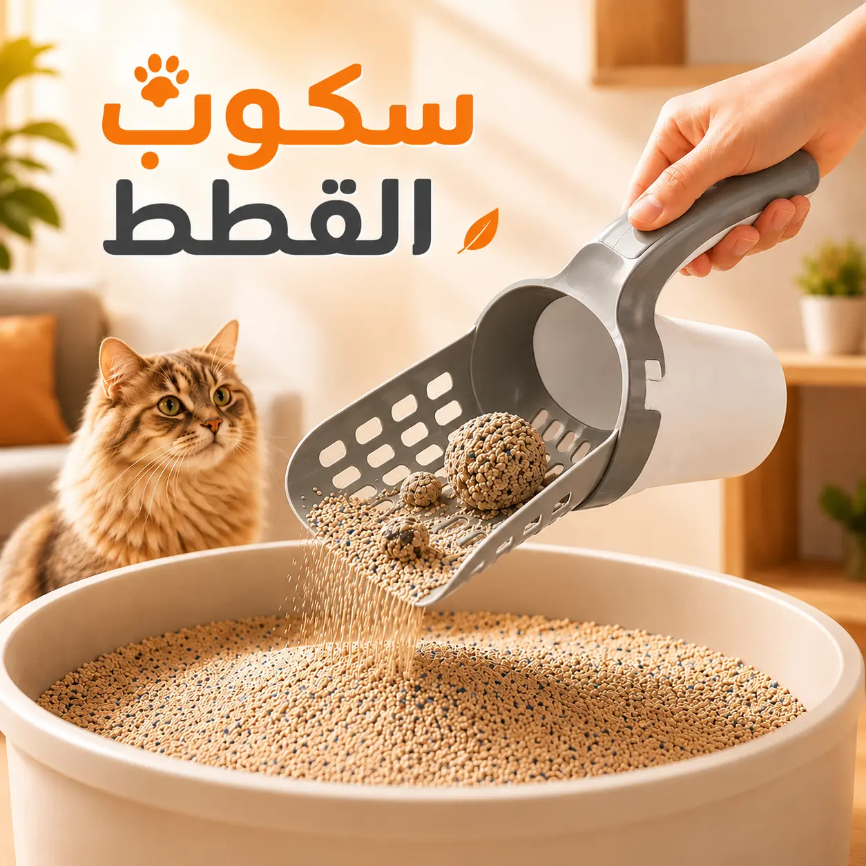 أداة فرز فضلات القطط