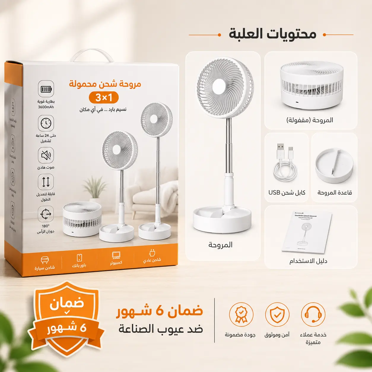 علبة محتويات المروحة