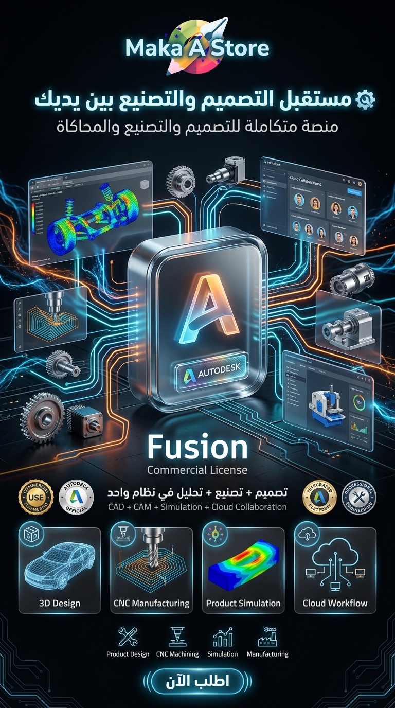 اشتراك سنوي Fusion– النسخة التجارية