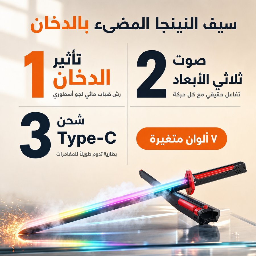 شكل السيف بالتفصيل والألوان اللي تاخذ العقل