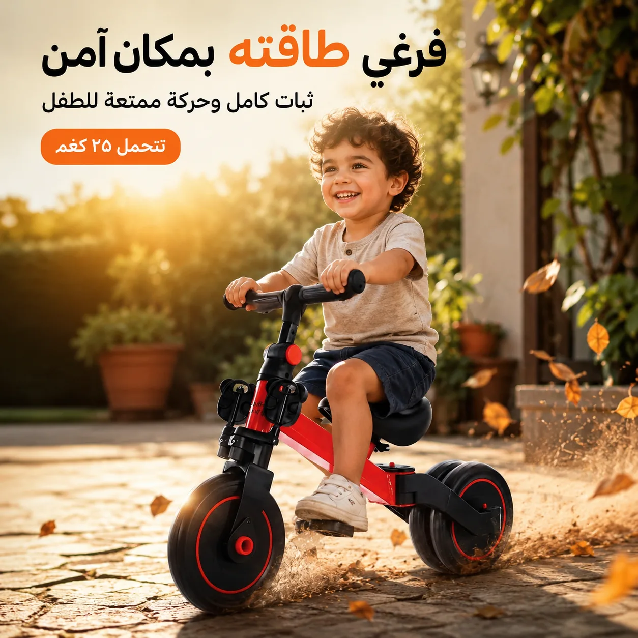 فرغي طاقة طفلج بأمان ويه أذكى دراجة تتطوى